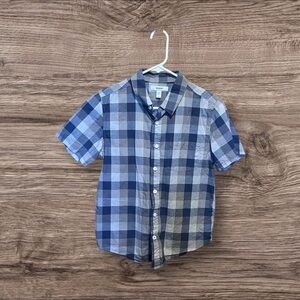 Blue Plaid Kids Shirt
